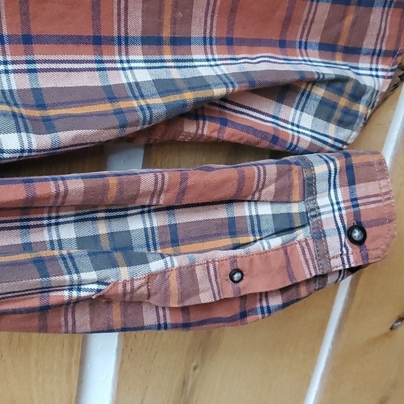 G.H. Bass & Co. Casual Button Down Long Sleeve Heavier Fall Plaid Sz. L Shirt - Picture 7 of 12